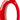 Finesse Decor Trombone Red Set of Two Vases