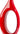 Finesse Decor Trombone Red Set of Two Vases