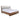 Eastern King Nova Domus Falcor Grey Fabric & Walnut Veneer Bed
