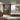 California King Nova Domus Falcor Grey Fabric & Walnut Veneer Bed