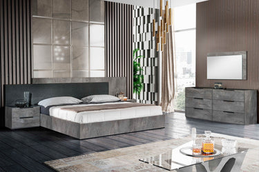 Eastern King Nova Domus Ferrara Volcano Oxide Grey Bed