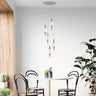 Finesse Decor Shinny Teardrops Round Chandelier Matte Nickel