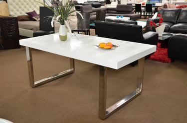 Skyline Extendable White Dining Table