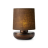 Humble Firefly Rechargeable Lamp – Bronze with Brown Linen Shade