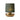 Humble Firefly V2 Rechargeable Lamp – Gold with Emerald Linen Shade
