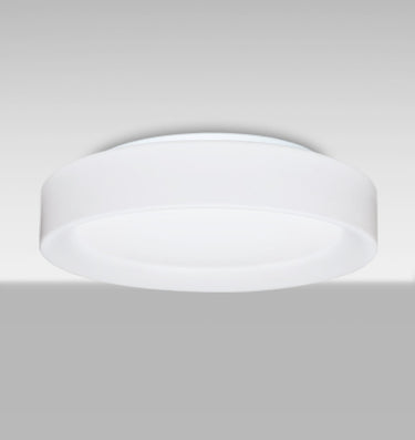 Pella 16 in Opal Matte, glowing from below | Besa Lighting