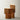Sculptural table lamp, Romb 36 (14.2 in) Cumin, studio view | Romb by Pholc