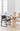 Sculptural table lamp, Romb 36 (14.2 in) Cotton, in a Pholc reference project | Romb by Pholc