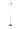 Mini pendant, Traffic White and Brass, product view | Blend by Pholc