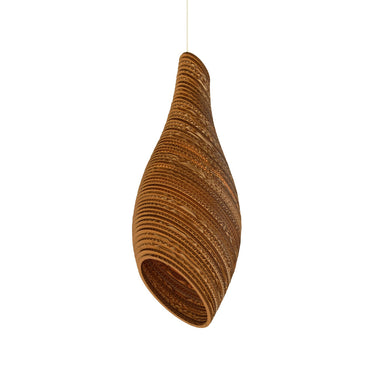 Nest 24 pendant in the Natural finish, studio view, Graypants Scraplights