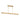 Hand-poured glass shade detail on the Maybeck 48" linear chandelier in brass finish
