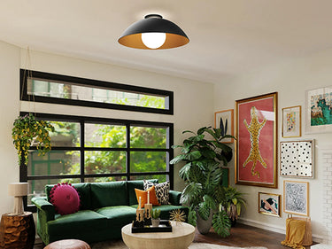 Innermost Chelsea 22-inch round LED flushmount ceiling light for modern living