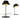 Bowler hat table lamp, shown in two sizes of setting | Jeeves by Innermost