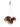 Glossy bronze glass Lodes Random LED pendant for contemporary interiors