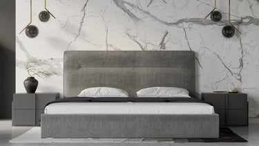 Nova Domus Juliana Italian Dark Grey Bed
