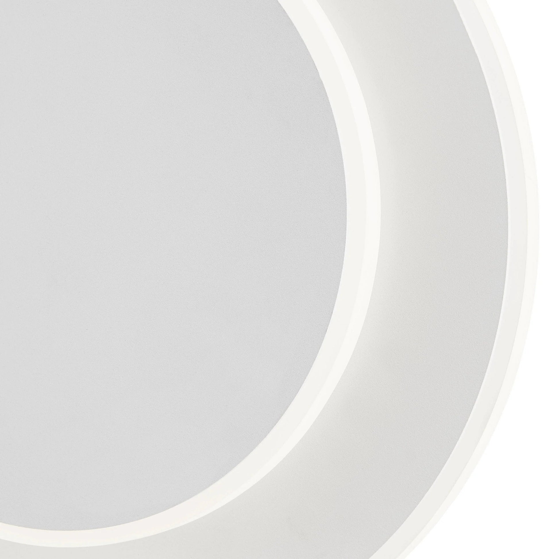  Luna Eclipse Two Circle Wall/Ceiling Light Matte White - Smart Light 4