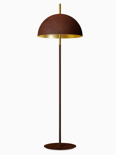Rust and Gold floor lamp, studio view | The Queen by Mammalampa