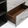 Nova Domus Maranello Grey Wash & Faux Marble Dresser