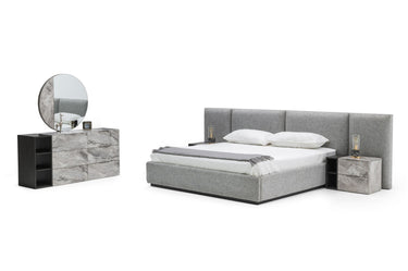 Nova Domus Maranello Queen Grey Bed Set