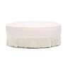 TOV Tassy Tasseled Round Ottoman, Pink option, image 1