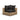 TOV Cali Performance Fabric & Wicker Outdoor Corner Chair, Black / Brown option, image 1