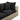 TOV Cali 4-Piece Performance Fabric & Wicker Outdoor Sectional, Black / Natural option, image 5