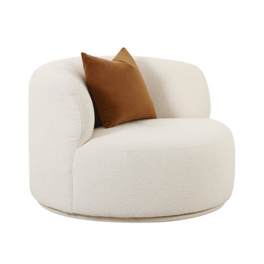 TOV Fickle Swivel Accent Chair, Cream option, image 1