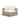 TOV Cali Performance Fabric & Wicker Outdoor Corner Chair, Cream / Natural option, image 1
