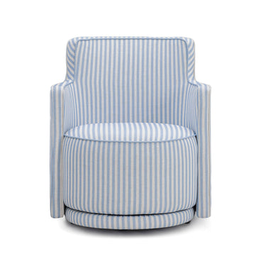 TOV Passe Swivel Accent Chair, Blue Stripes option, image 1