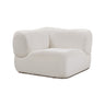 TOV Zenith Contract-Grade Upcycled Fabric Corner Wedge, Cream option, image 1
