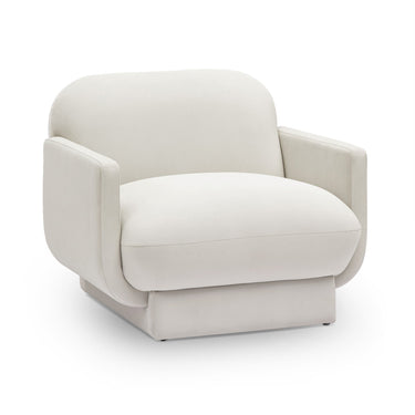 TOV Azalea Performance Velvet Accent Chair, Cream option, image 1