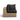 TOV Cali Performance Fabric & Wicker Outdoor Corner Chair, Black / Brown option, image 2