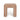 TOV Byron Square Cotton Jute Ottoman, Terracotta option, image 3