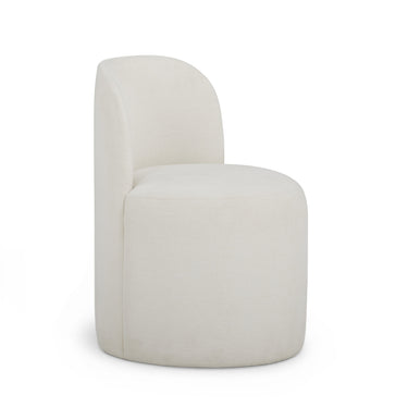 TOV Persa Round Back Performance Chenille Dining Chair, Cream option, image 1