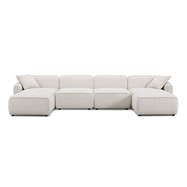 TOV Travie 6-Piece Modular U-Sectional, White Sand option, image 1