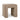 TOV Byron Square Cotton Jute Ottoman, Brown option, image 1