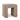 TOV Byron Square Cotton Jute Ottoman, Brown option, image 1