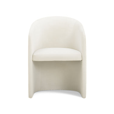 TOV Seraphina Performance Velvet Dining Chair, Cream option, image 1
