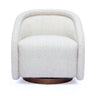 TOV Clarke Cream Performance Boucle Swivel Accent Chair, image 1