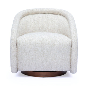 TOV Clarke Cream Performance Boucle Swivel Accent Chair, image 1