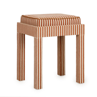 TOV Kora Cotton Jute Contract-Grade Accent Stool, Terracotta option, image 1