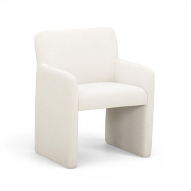 TOV Crawley Performance Linen Chenille Dining Chair, Cotton White option, image 1
