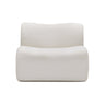 TOV Zenith Contract-Grade Upcycled Fabric Armless Chair, Cream option, image 1
