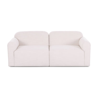 TOV Gorge 81" Modular Loveseat, Cream option, image 1
