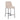 TOV Sydney Performance Velvet Counter Stool Set of 2, Taupe option, image 4