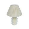 TOV Edith Scalloped Papier Mache Flower Pleated Table Lamp, image 1