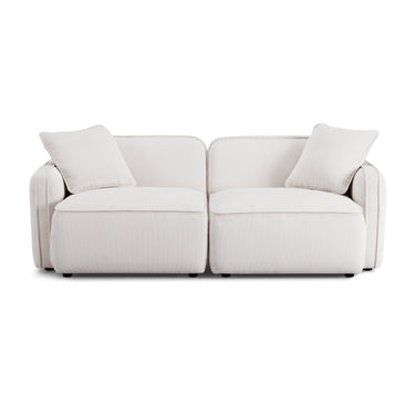TOV Travie 78" Modular Loveseat, White Sand option, image 1