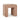 TOV Byron Square Cotton Jute Ottoman, Terracotta option, image 1