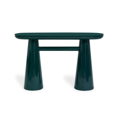 TOV Baila 50" Glossy Lacquer Console Table, Forest Green option, image 1