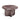 TOV Juju Faux Marble Indoor/Outdoor Round Coffee Table (24"-32"), Red Levanto / 24" option, image 4